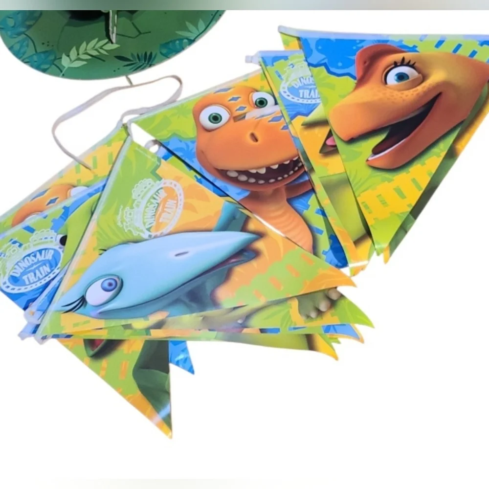 Dinosaur Cupcake Tower & Dinosaur Train Banner
